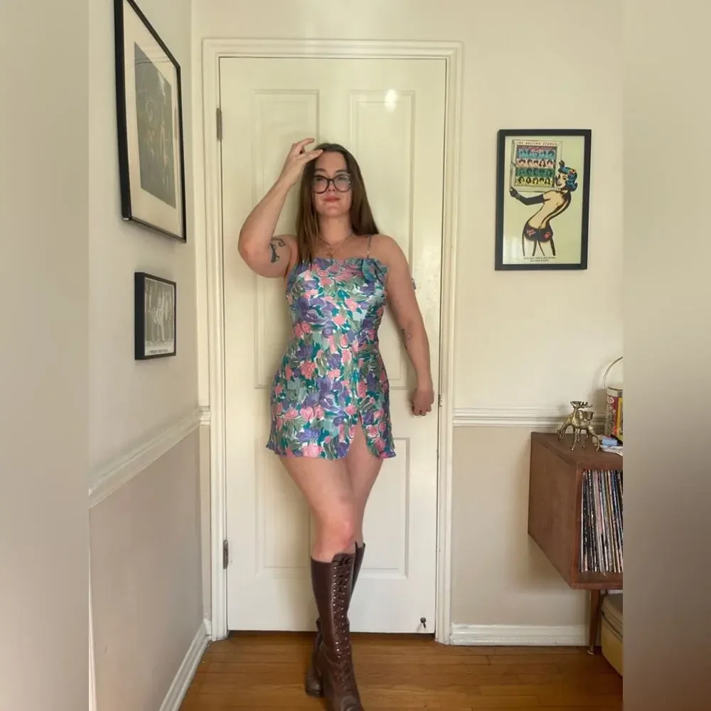 90s Vintage Victorias Secret Mini Slip Dress - Picture 1 of 6
